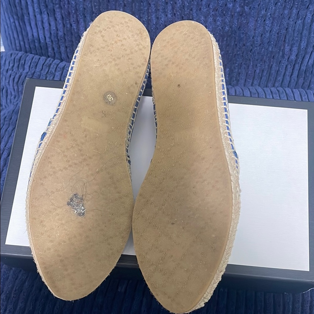 Gucci Blue Espadrille Shoes for Women - Picture 7 of 9